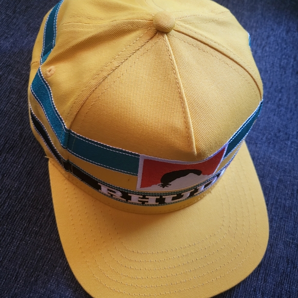 Rhude Ayrton Senna Yellow Hat with Blue and Black Details - Picture 1 of 6